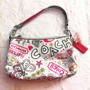 Coach Poppy Graffiti shoulder bag